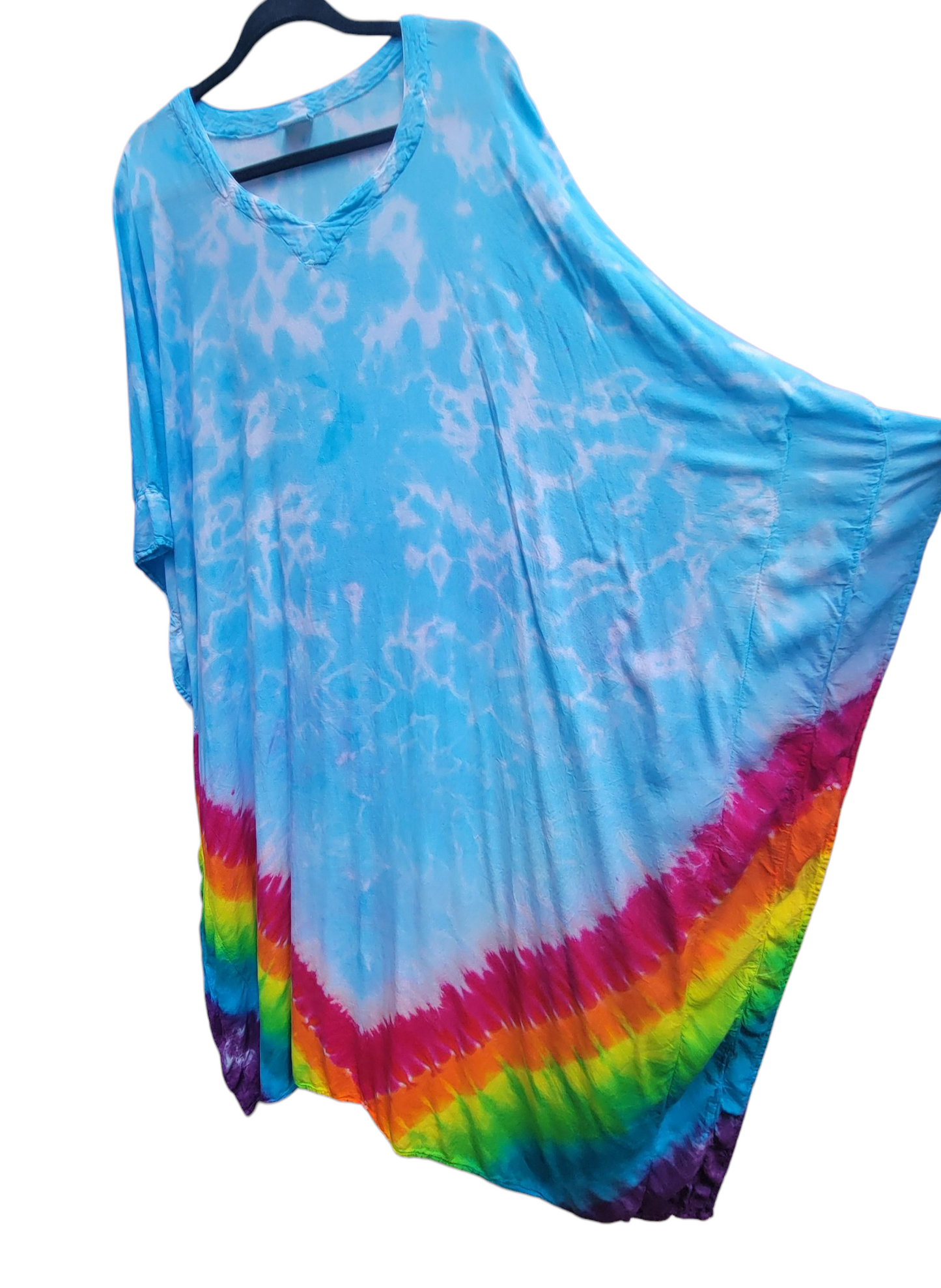 Breezy Caftan in Rainbow Sky
