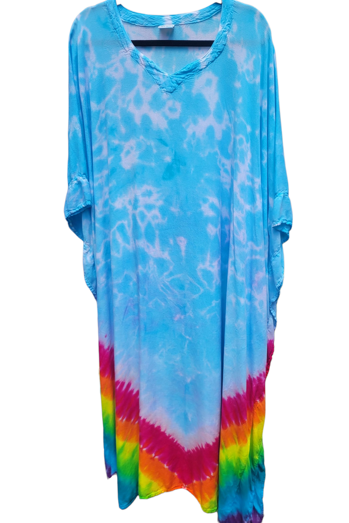 Breezy Caftan in Rainbow Sky