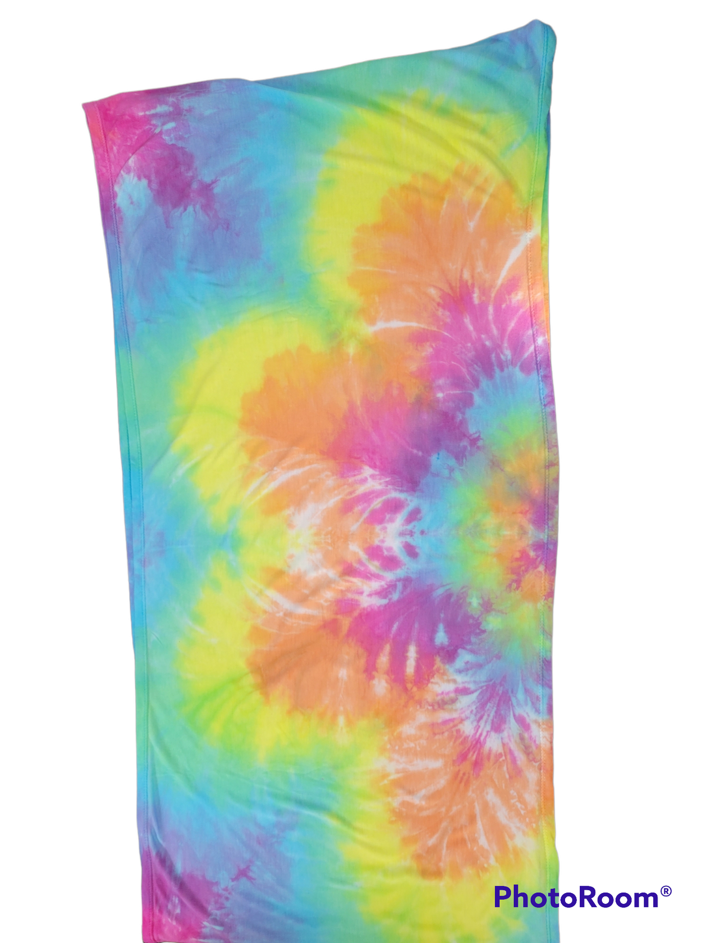 Infinity Scarf Pastel Rainbow Flower