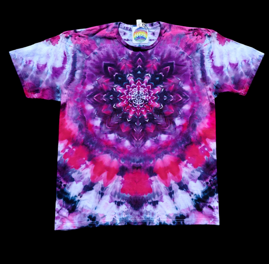 Flower Mandala in Purples and Pinks, Size XL