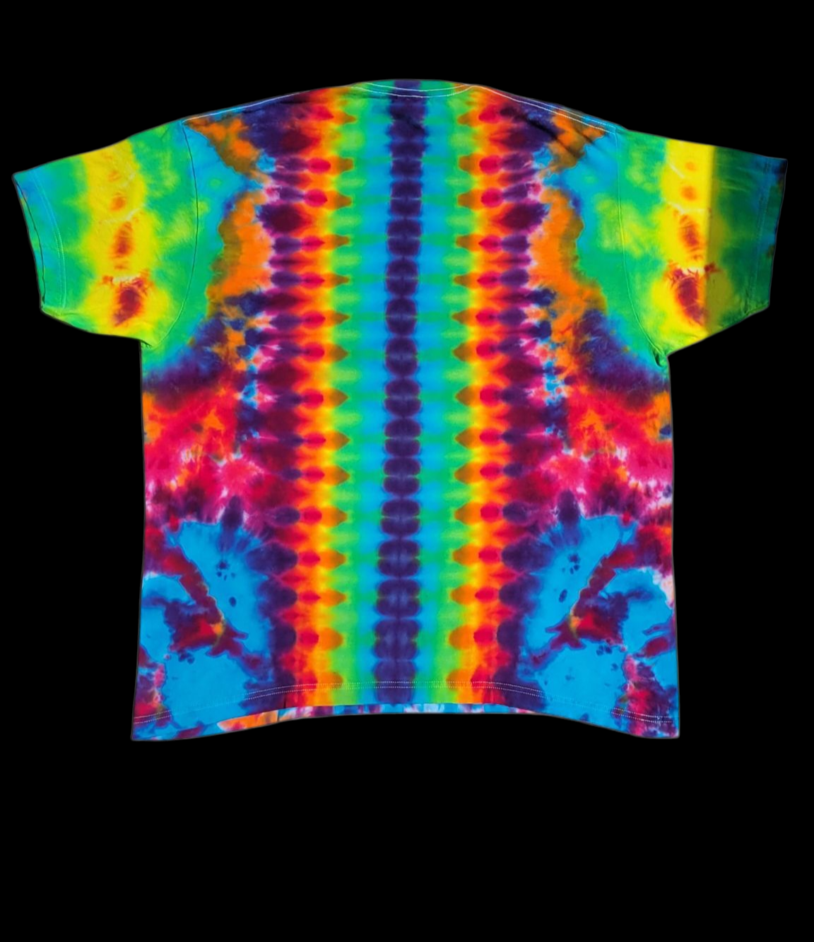 Rainbow Flower Mandala T-Shirt, Size XL