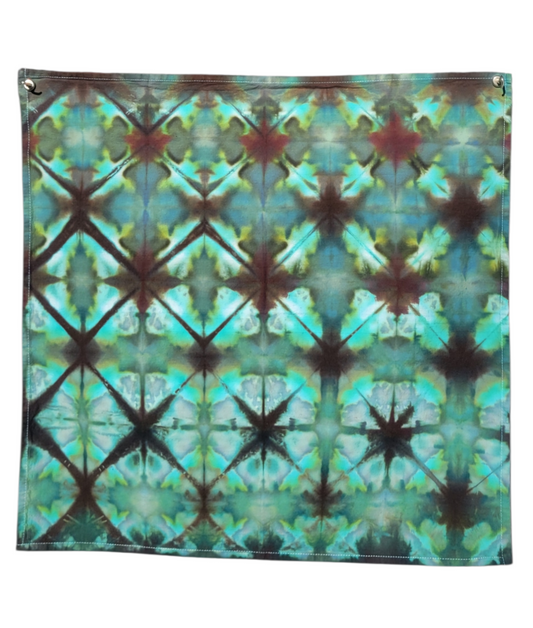 Kitchen Towel in Greens and Browns