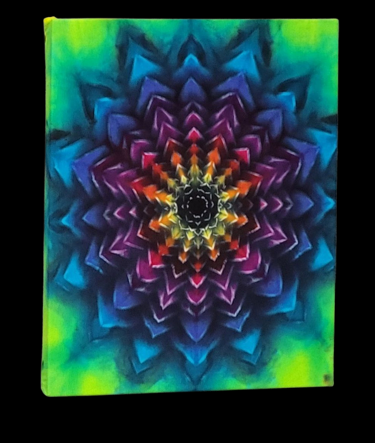 Blooming Mandala Dye Painting