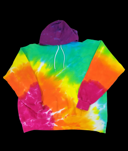 Rainbow Gradient Hoodie, Large