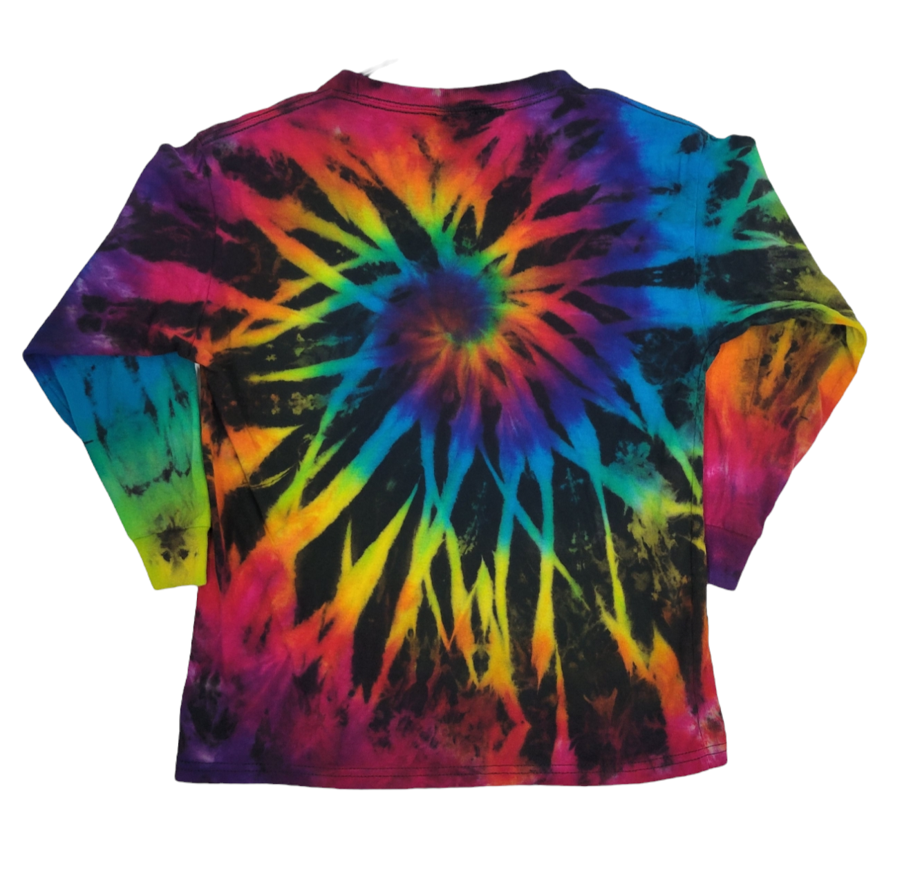 Youth Long Sleeve Rainbow Spirograph, Size Small