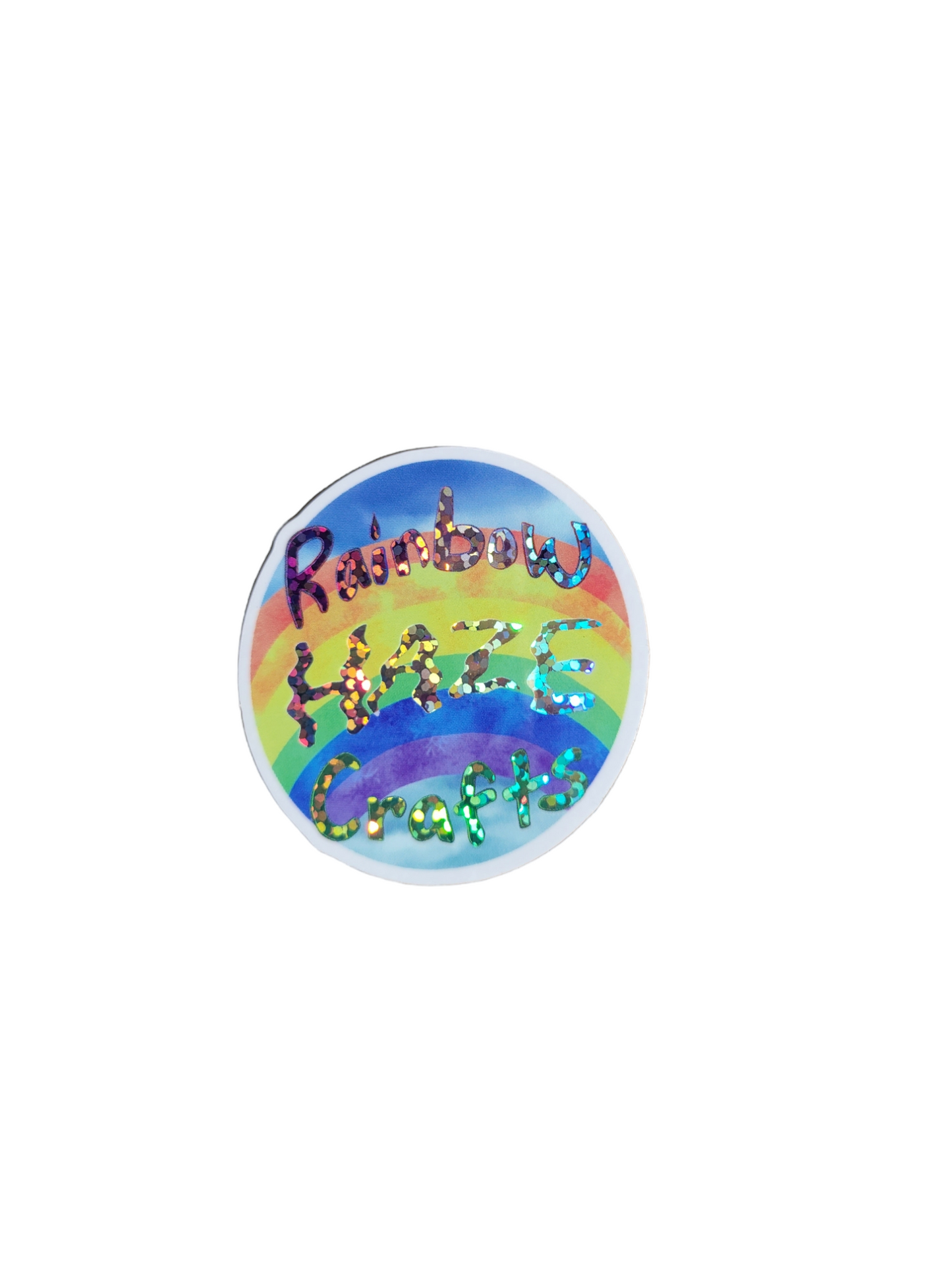 Rainbow Haze Logo Sticker